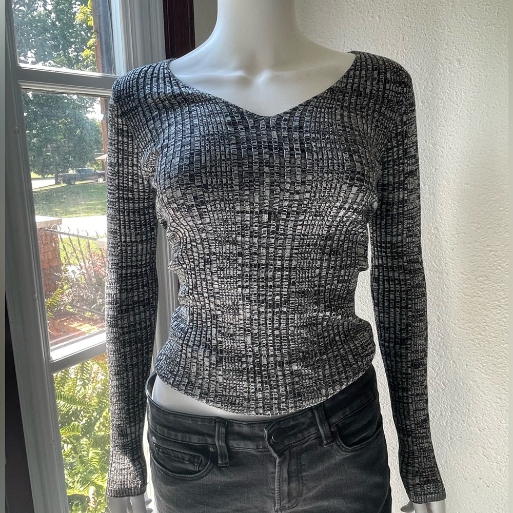 Forever 21 Long Sleeve Ribbed Top